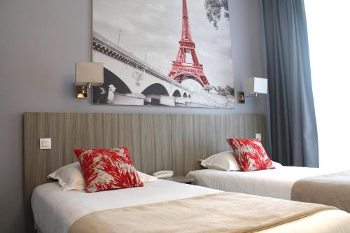 Habitación Doble - 2 camas del hotel Avia Saphir Montparnasse
