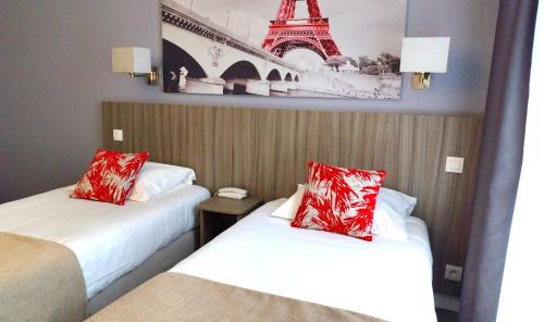 Habitación Doble - 2 camas del hotel Avia Saphir Montparnasse. Foto 6