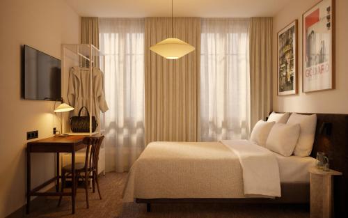 Habitación Doble con balcón del hotel Local 101 Beaurepaire. Foto 1