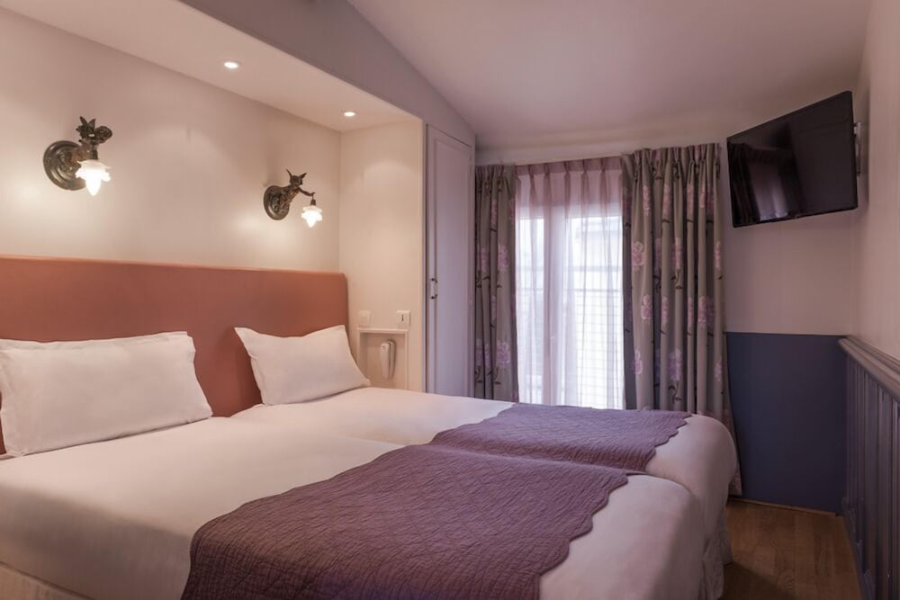 Habitación cuádruple del hotel Gaillon Opéra