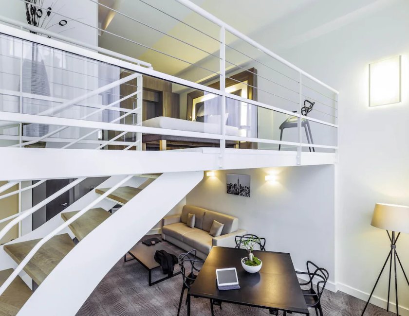 Suite, 1 cama doble (Duplex) del hotel Novotel Spa Rennes Centre Gare. Foto 2