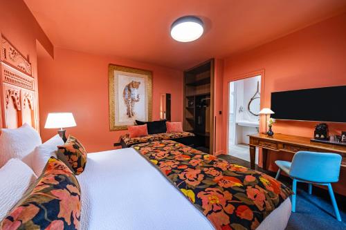 Habitación Deluxe del hotel Villa Nicolo. Foto 2