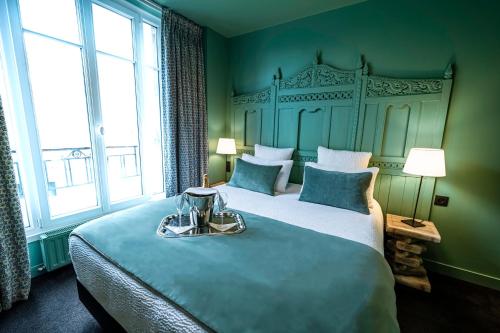 Chambre Double vue Tour Eiffel del hotel Villa Nicolo. Foto 2