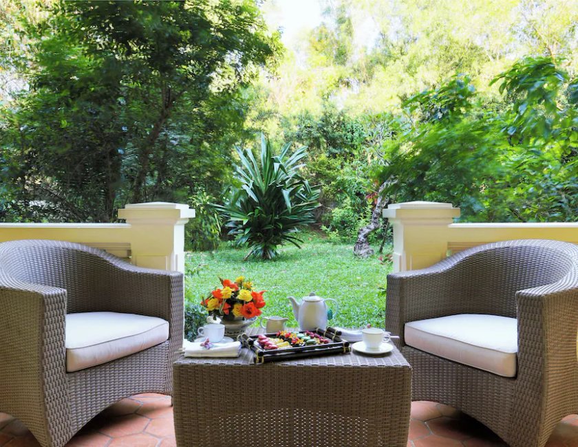 Habitación doble Vista Jardín Balcón o Terraza Premier 1 Cama doble del hotel La Veranda Resort Phu Quoc - Mgallery. Foto 7
