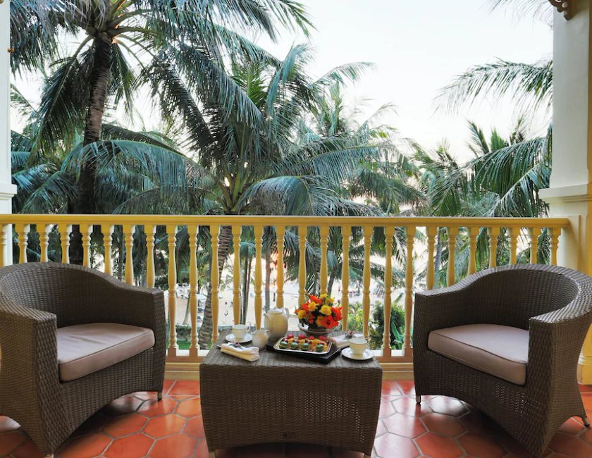 Habitación doble Vista Mar Balcón o Terraza 1 Cama king Premier Con Vistas del hotel La Veranda Resort Phu Quoc - Mgallery. Foto 7
