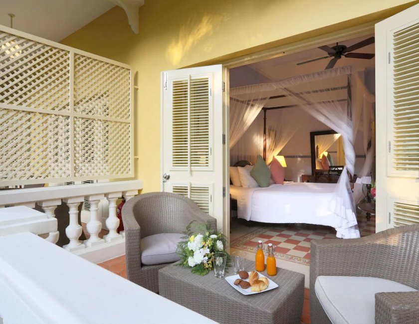Habitación doble Vista Jardín Balcón o Terraza 1 Cama doble del hotel La Veranda Resort Phu Quoc - Mgallery