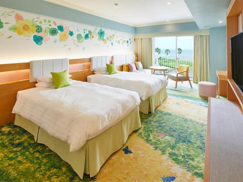 Habitación Doble Garden Deluxe vistas a la bahía - 2 camas individuales - Plantas 4 - 6 - No fumadores del hotel Grand Nikko Tokyo Bay Maihama. Foto 1