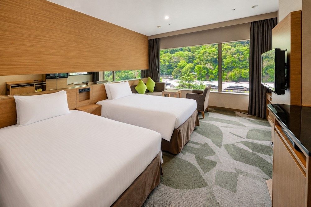 Habitación con 2 camas individuales, no fumadores, vistas al río (Rainbow Plaza) del hotel Yumoto Fujiya