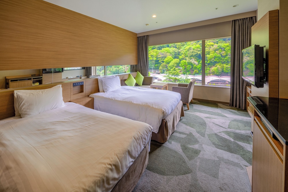 Habitación con 2 camas individuales, no fumadores, vistas al río (Rainbow Plaza) del hotel Yumoto Fujiya