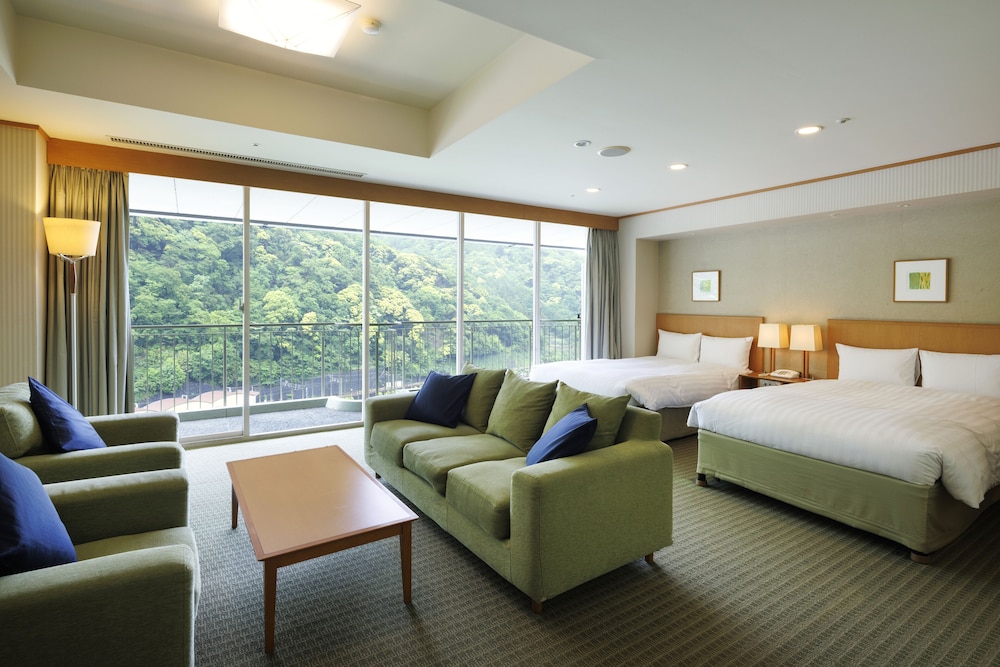 Habitación Deluxe con 2 camas individuales, no fumadores, vistas al río (Main Building) del hotel Yumoto Fujiya