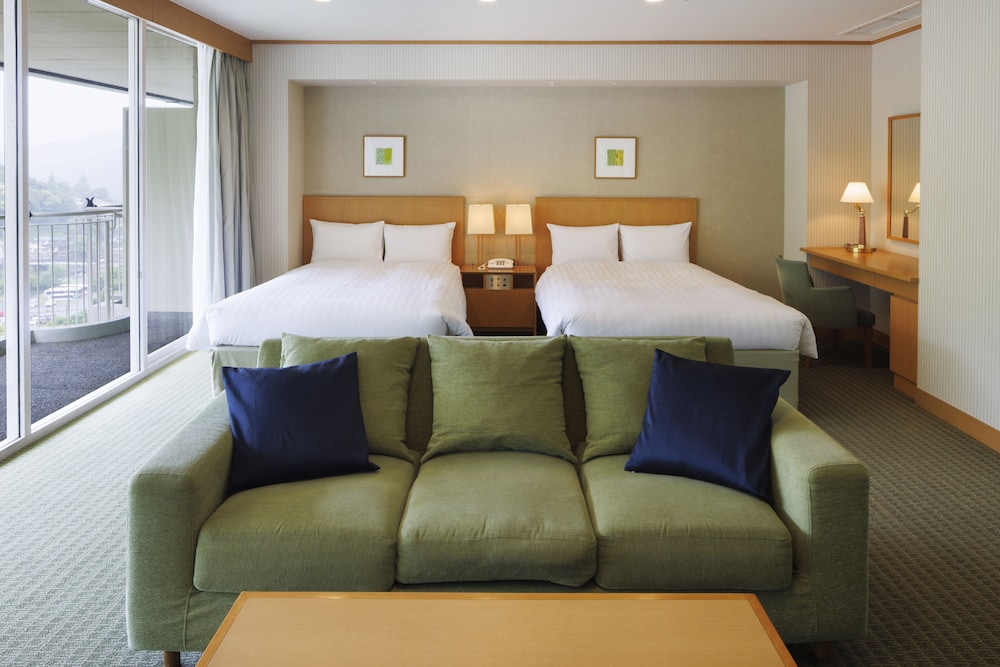 Habitación Deluxe con 2 camas individuales, no fumadores, vistas al río (Main Building) del hotel Yumoto Fujiya. Foto 4