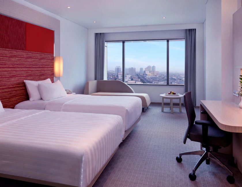 Habitación doble Lujo 2 Camas individuales del hotel Grand Mercure Jakarta Harmoni. Foto 1