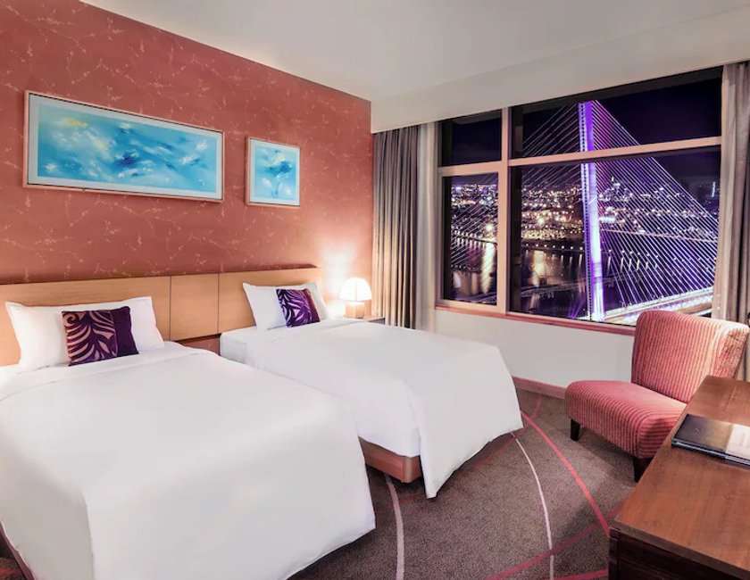 Habitación doble Superior Vista ciudad 2 Camas individuales del hotel Grand Mercure Danang. Foto 2