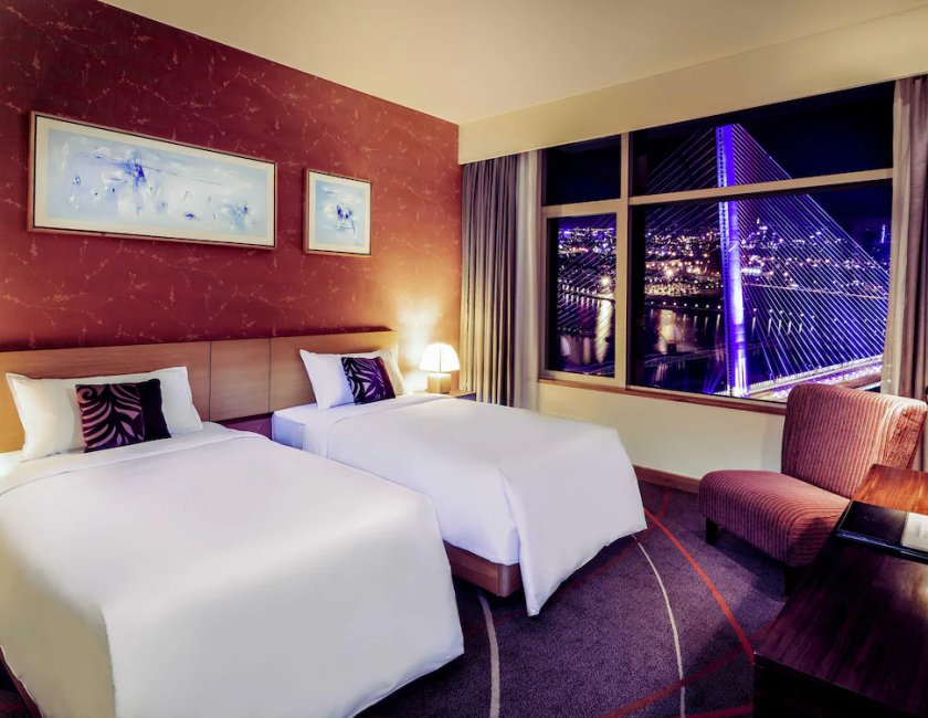 Habitación doble Lujo Vista Rio 2 Camas individuales del hotel Grand Mercure Danang. Foto 3