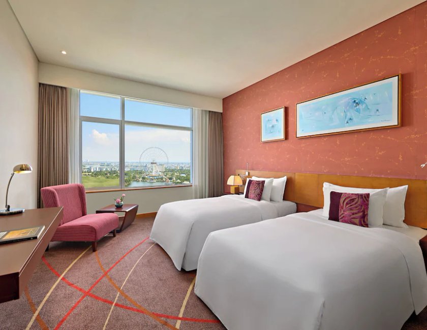 Habitación doble Vista Rio Superior 2 Camas individuales del hotel Grand Mercure Danang. Foto 2