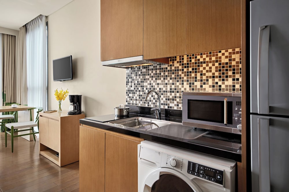 Apartamento Estudio, balcón, vistas al río Han, cocinas totalmente equipadas - 1 cama king del hotel Novotel Danang Premier Han River. Foto 3