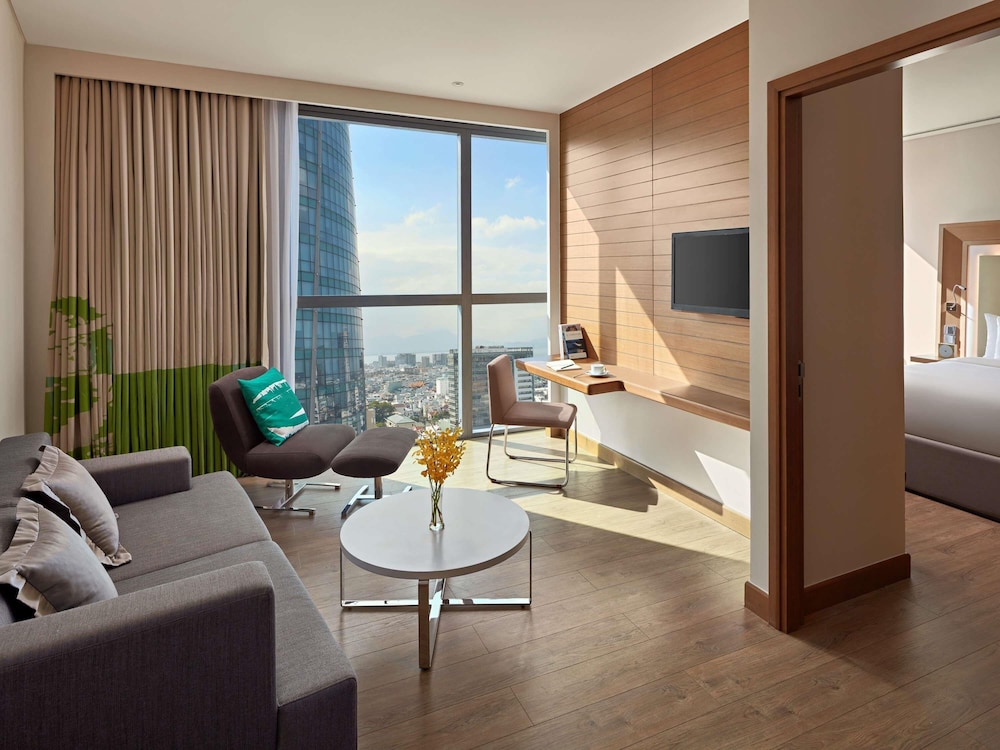 Apartamento de 1 Dormitorio, sala de estar, cocinas totalmente equipadas, bañera, 01 cama king del hotel Novotel Danang Premier Han River