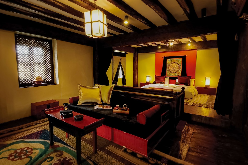 Casa de campo tibetana del hotel Banyan Tree Ringha