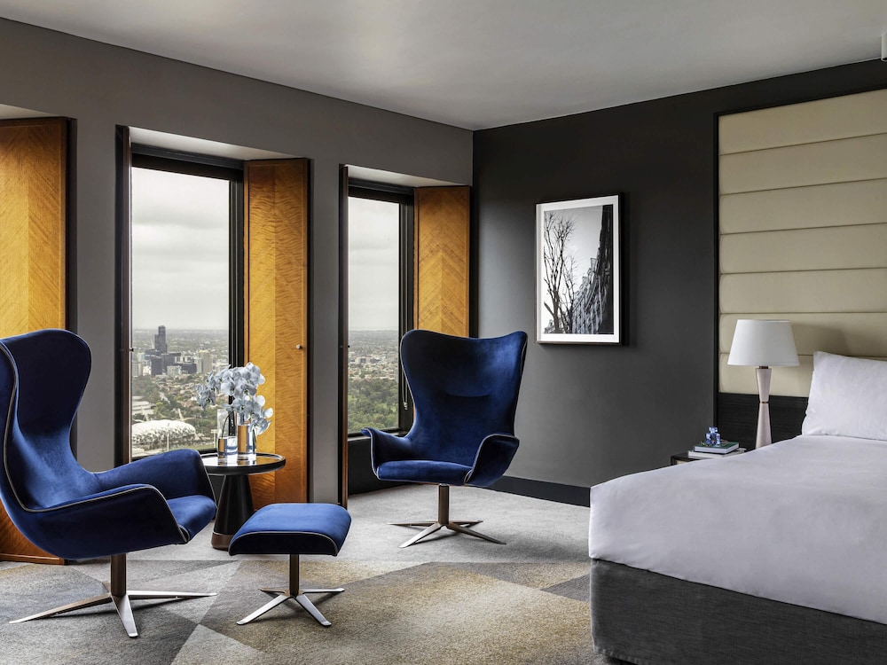 HABITACIÓN DELUXE, 1 Cama King, Vista al Parque del hotel Sofitel Melbourne On Collins