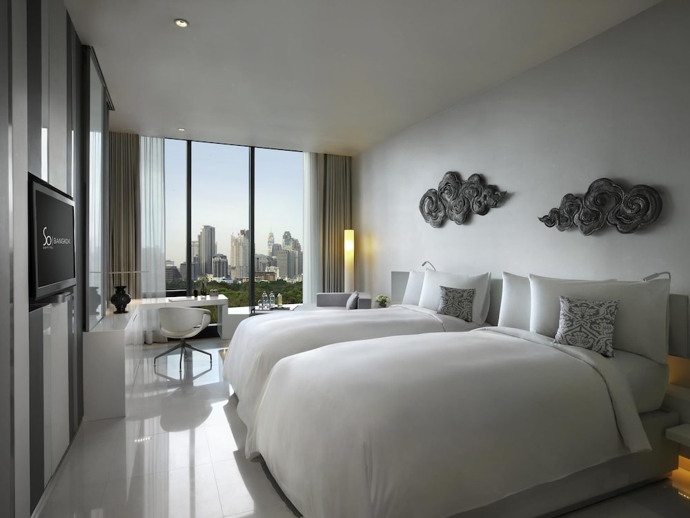 Habitación doble Vista ciudad Vista Parque Confort 2 Camas individuales del hotel So/ Bangkok. Foto 4