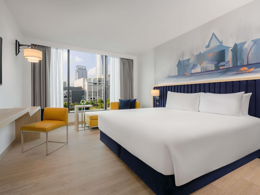 Habitación Deluxe con 1 Cama King Size y vistas al parque del hotel Novotel Bangkok Platinum - Sha Extra Plus. Foto 2