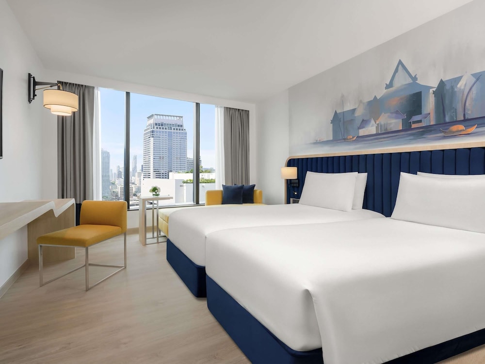 Habitación Premier con vistas al parque y 2 camas individuales del hotel Novotel Bangkok Platinum - Sha Extra Plus