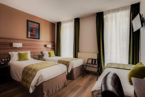 Habitación Triple del hotel Chabrol Opéra. Foto 3