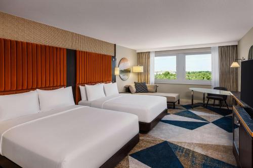 Habitación Executive con vistas al mar - 2 camas grandes del hotel Hilton Vienna Danube Waterfront. Foto 1