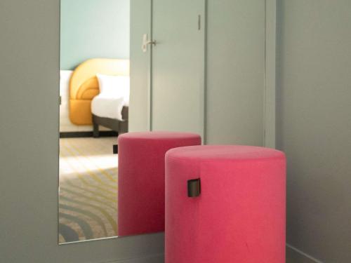 Habitación Doble Deluxe adaptada para personas con discapacidad del hotel ibis Styles Brugge Centrum