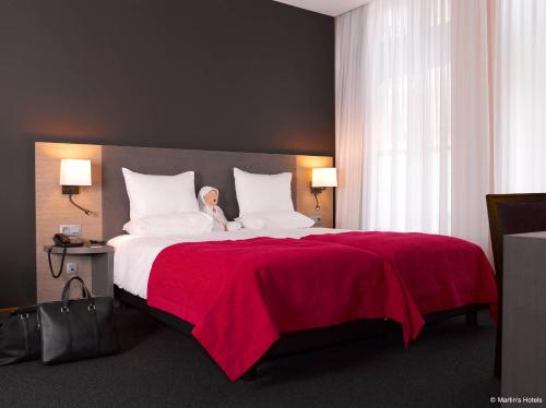 Habitación Doble adaptada para personas con movilidad reducida del hotel Martin's Brugge