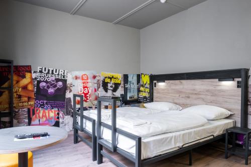 Habitación Doble - 2 camas del hotel A&O Brussels Centrum. Foto 1