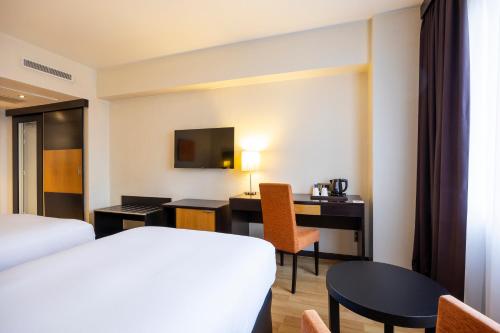 Habitación Doble - 2 camas del hotel A&O Brussels Centrum. Foto 4