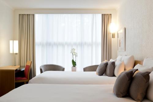 Habitación Superior con 2 camas dobles del hotel Novotel Geneve Centre. Foto 1