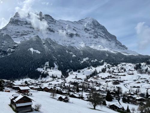 Double Room with Private Bathroom and Eiger View del hotel Jungfrau Lodge Swiss Mountain. Foto 6