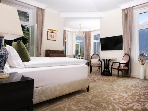 Suite Junior Deluxe del hotel Grand Beau Rivage Interlaken. Foto 3