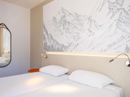 Habitación Estándar - Cama extragrande del hotel Ibis Styles Luzern. Foto 7