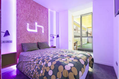 Habitación doble del hotel Urbany Hostel Bcn Go!