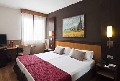 Habitación doble del hotel Catalonia Giralda