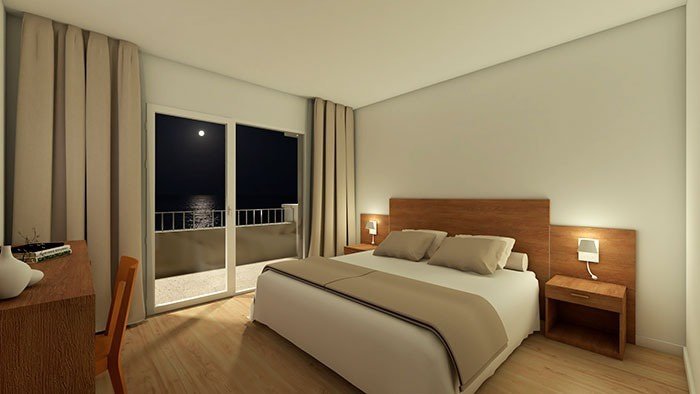 Habitación doble Vista ciudad Económica del hotel Fay Victoria Beach