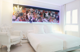 Habitación doble Superior 2 camas del hotel Dormirdcine Cooltural Rooms